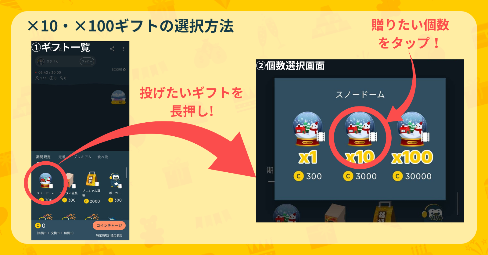 ×10・×100ギフト