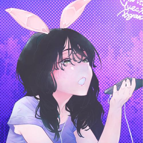 紫ウサギのアイコン