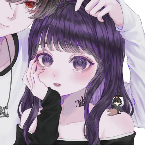 :𝗉𝗎𝗋𝗉𝗅𝖾:のアイコン