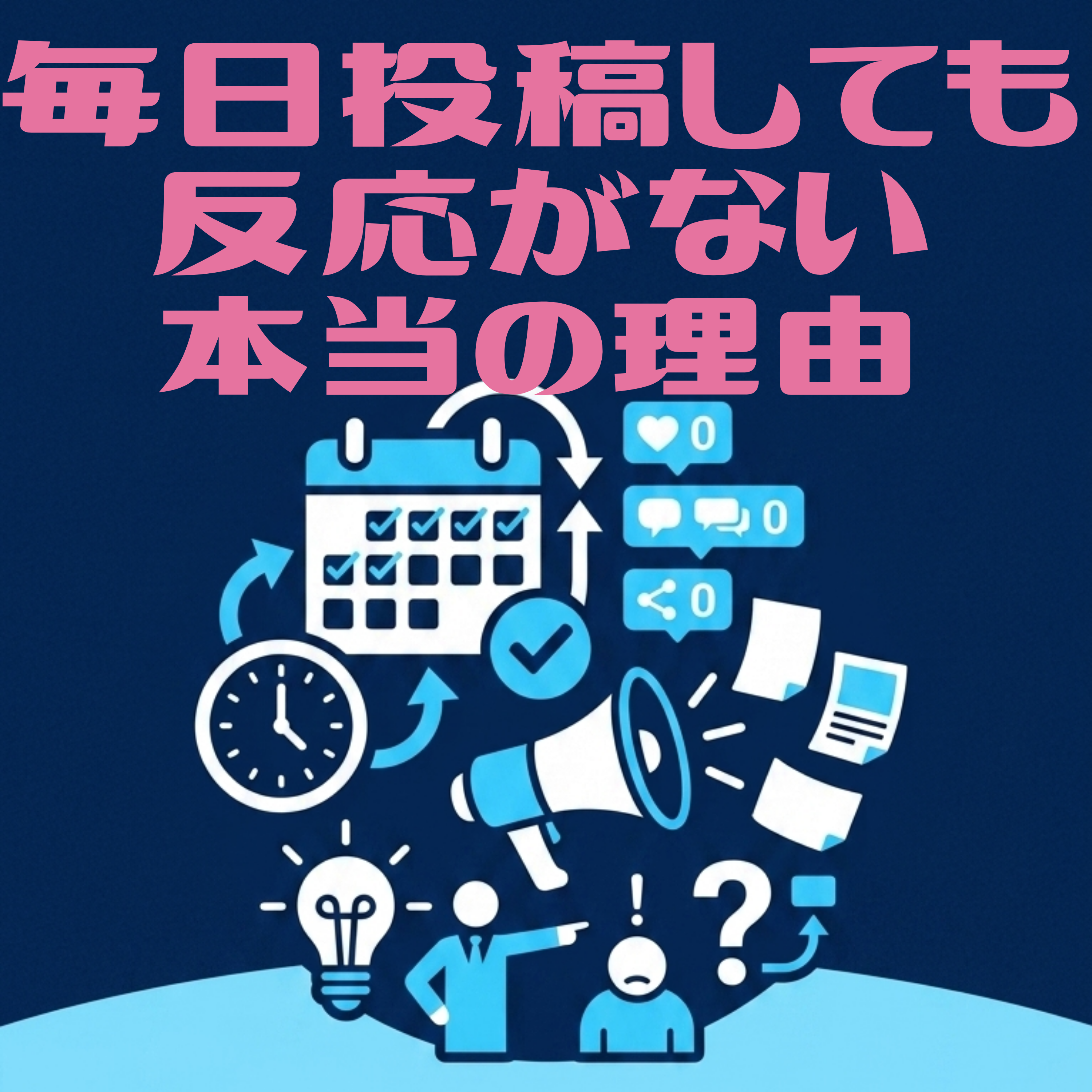 毎日投稿しても反応がない本当の理由