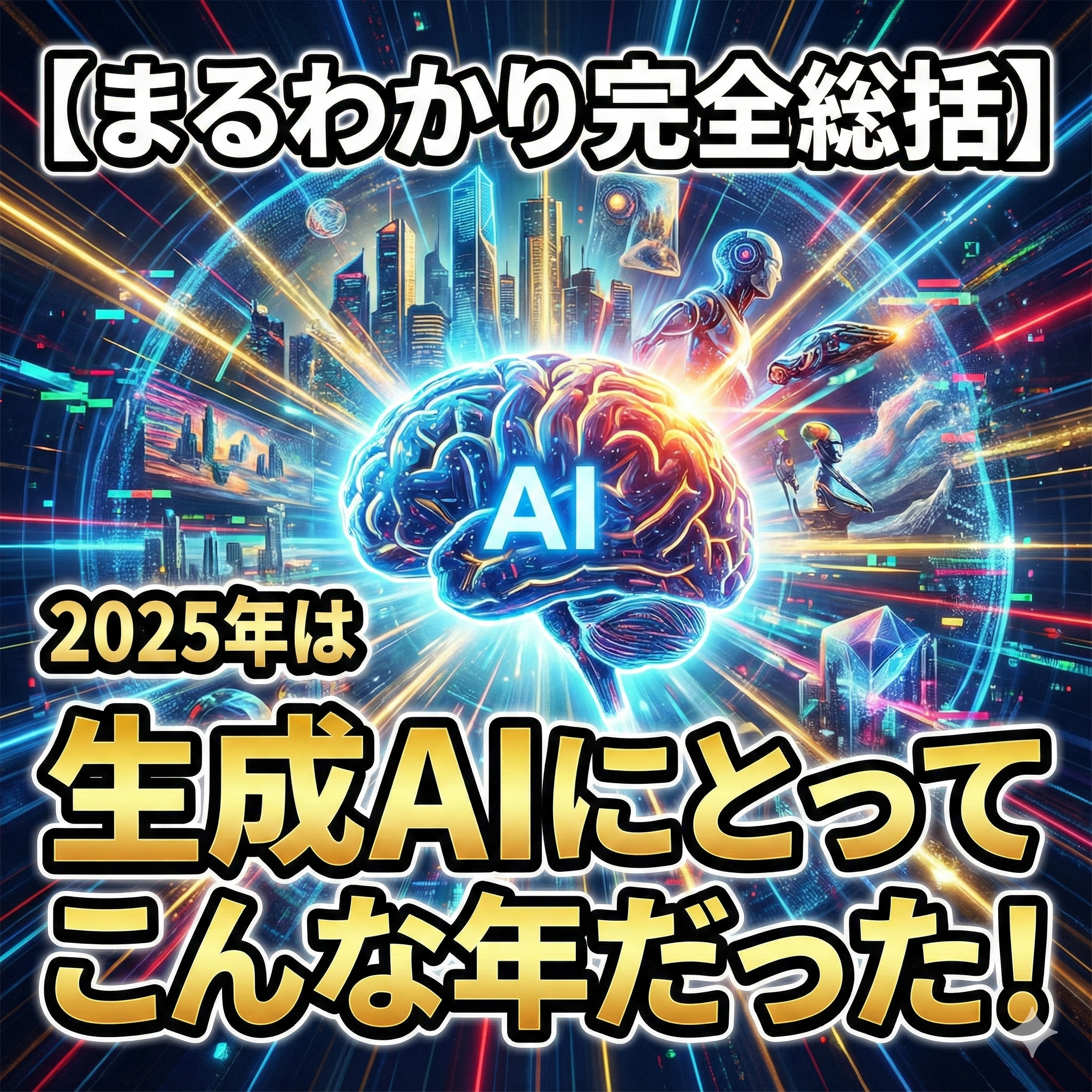 【AIまるわかり完全総括】2025年は生成AIにとってこんな年だった！