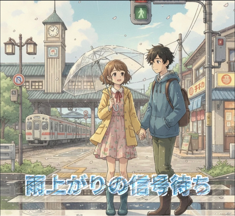 【声劇】雨上がりの信号待ち