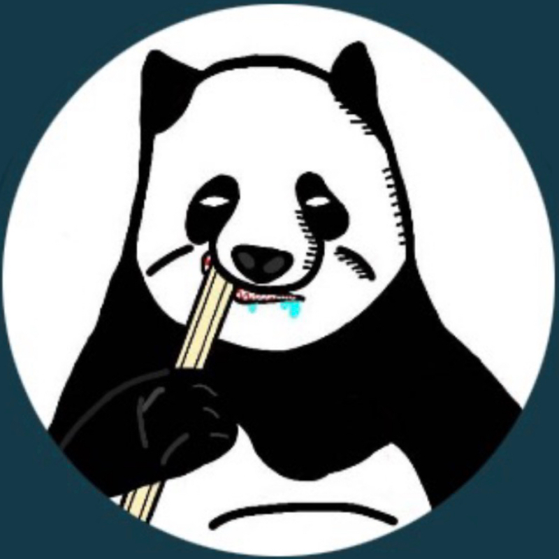 ちくわぶを食べてる🐼