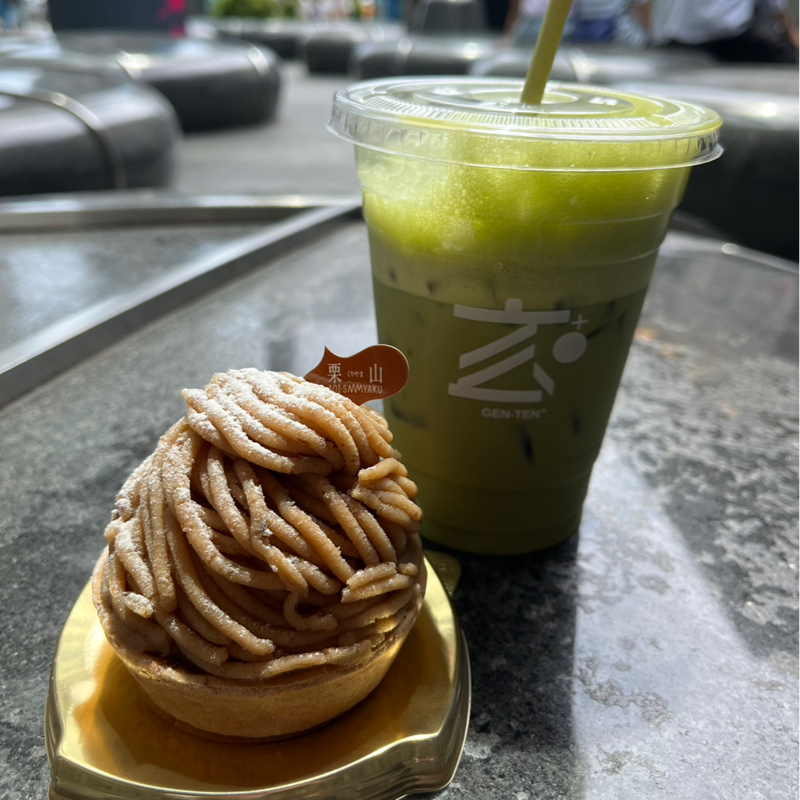 秋先取りでモンブラン食べました