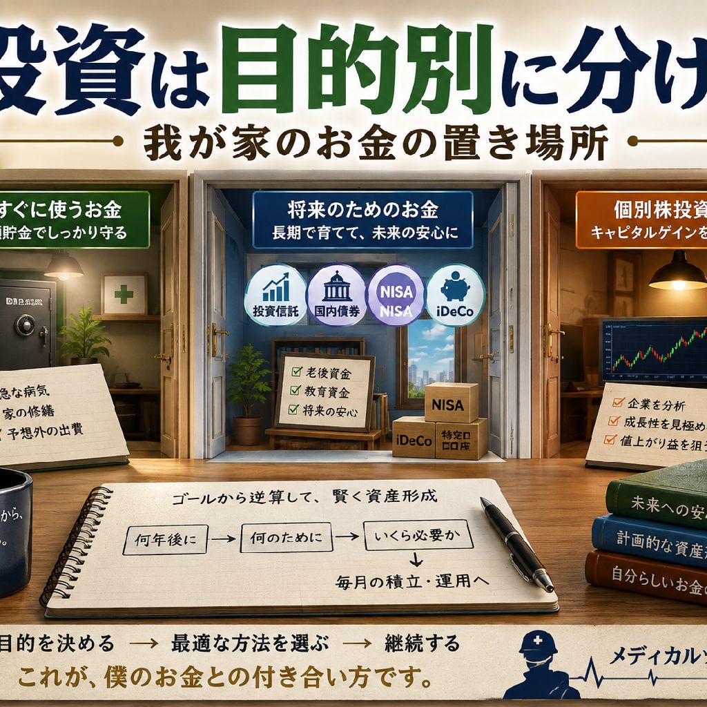 【お金回】資産運用はゴール・部屋を設定する