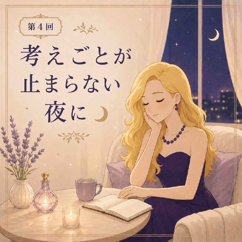 考えごとが
止まらない夜に