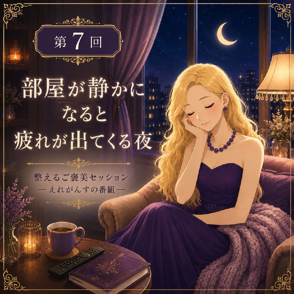 部屋が静かになると
疲れが出てくる夜