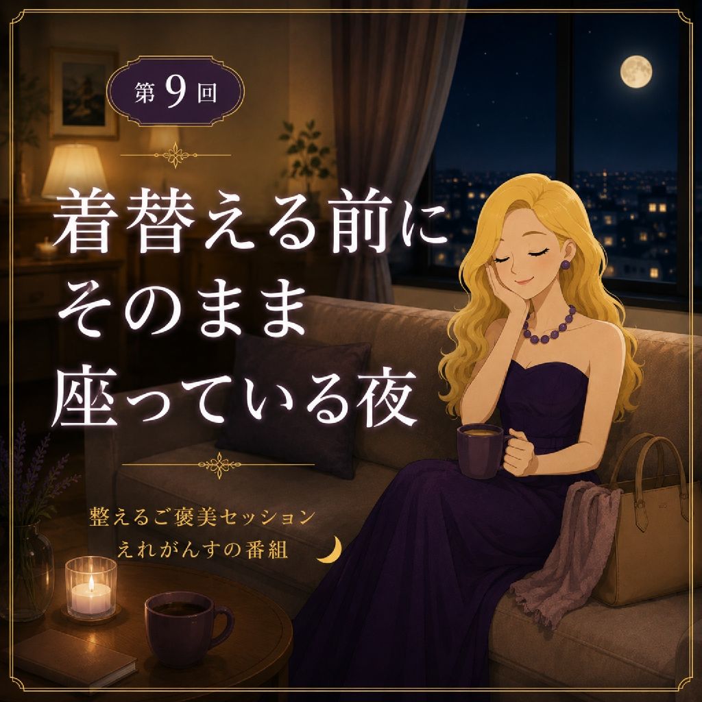 着替える前に
そのまま座っている夜