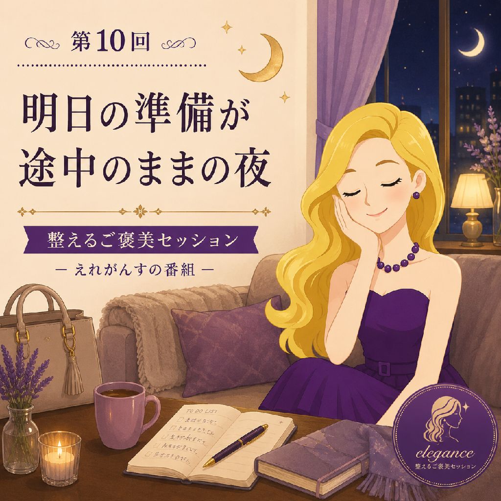 明日の準備が
途中のままの夜