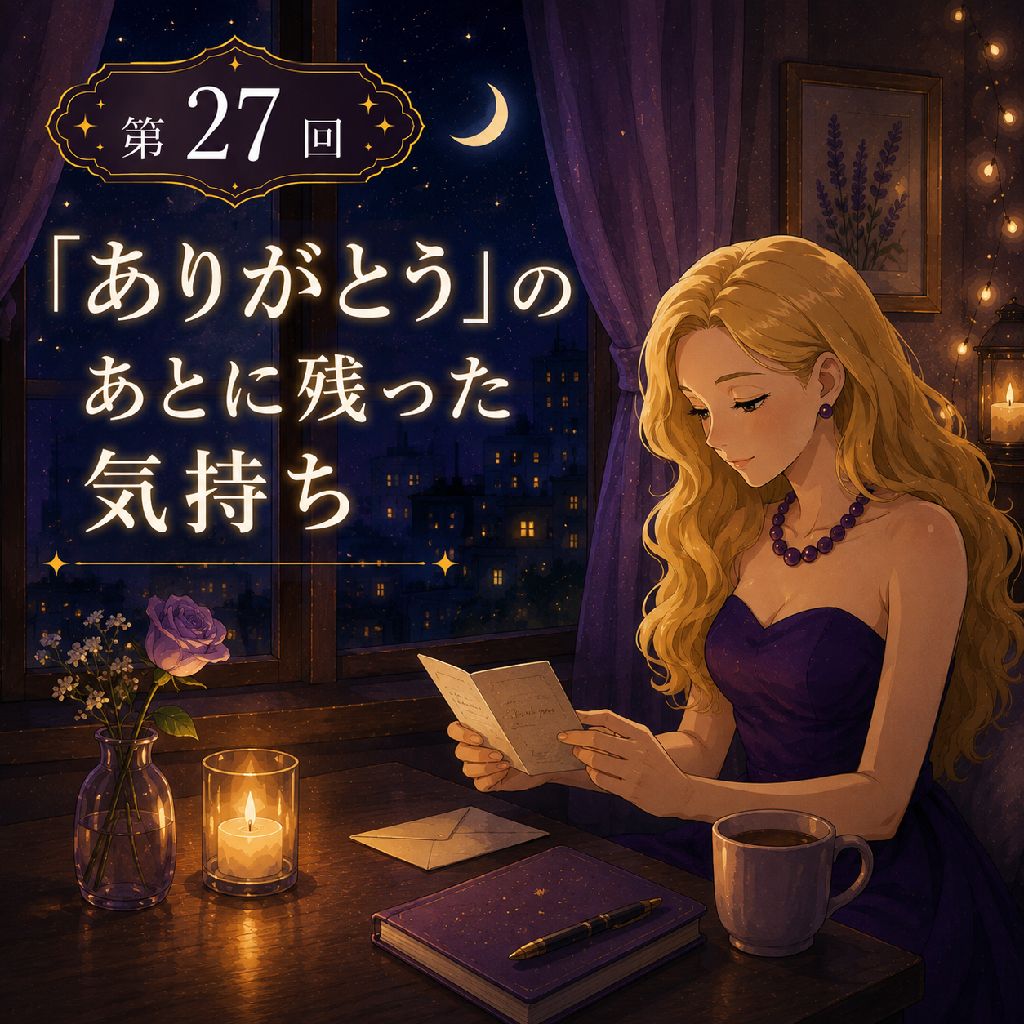 「ありがとう」のあとに残った気持ち