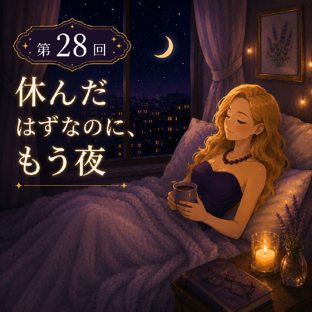 休んだはずなのに、もう夜