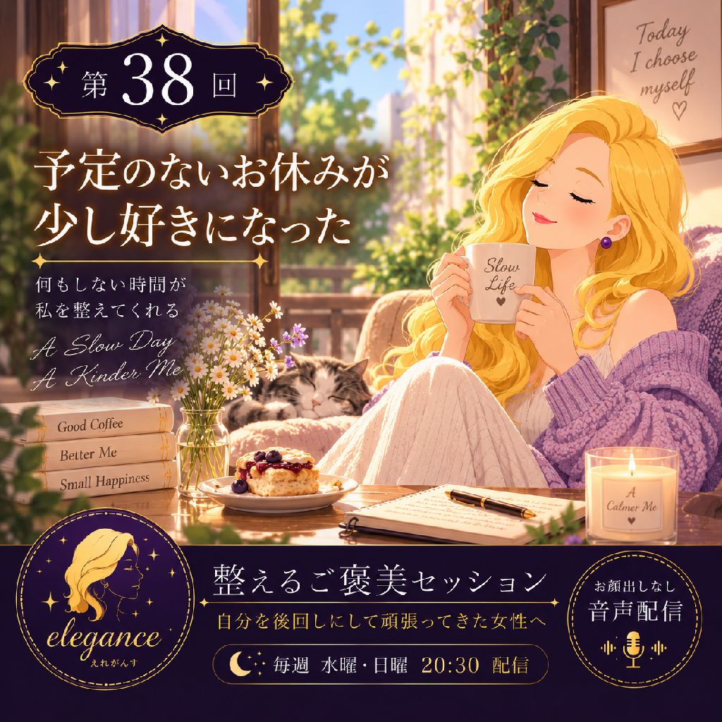 予定のないお休みが 少し好きになった