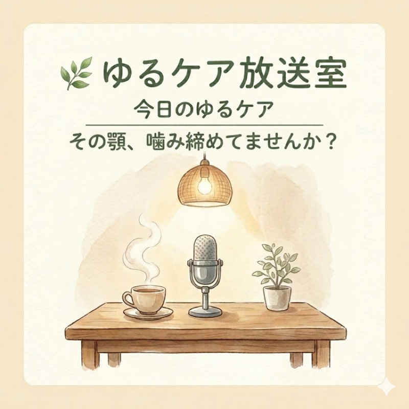 今日のゆるケア🍀その顎、噛みしめてませんか？