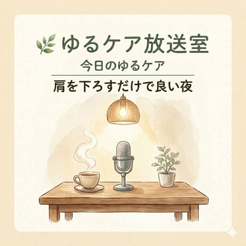 今日のゆるケア🍀肩を下ろすだけで良い夜