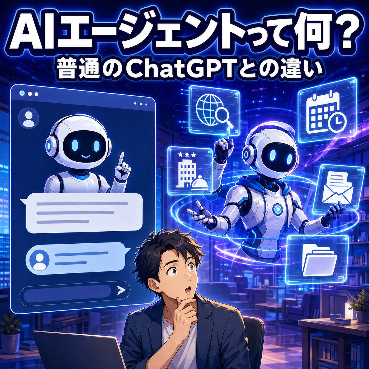 AIエージェントって何？ChatGPTとの違い