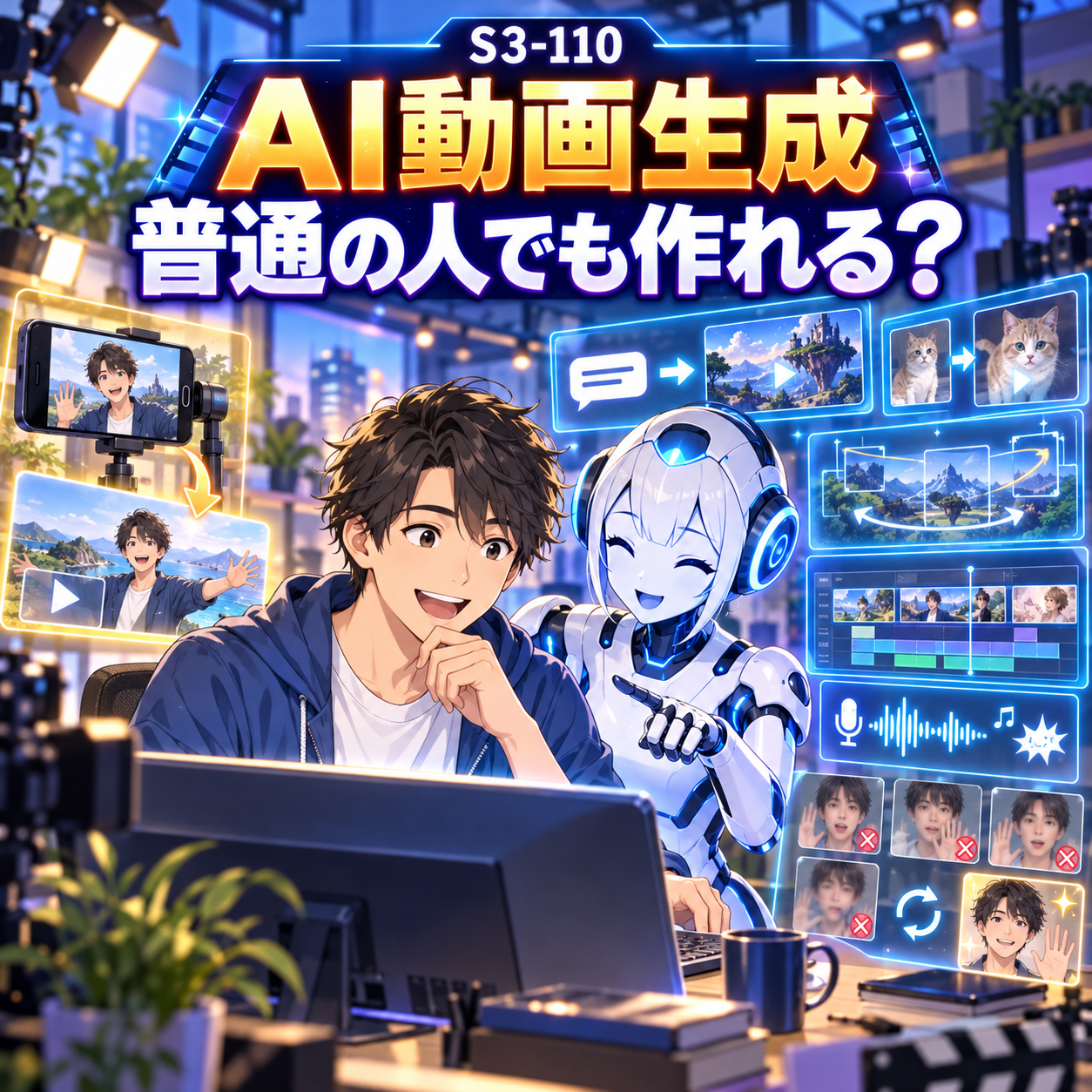 AI動画生成、普通の人でも作れる？【S3-110】