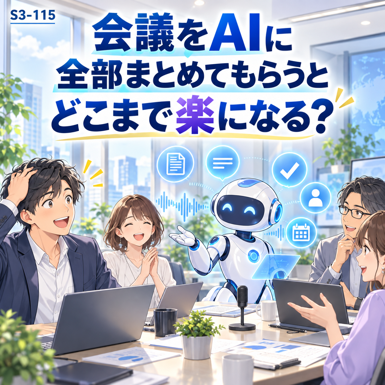 会議をAIに全部まとめてもらうと、どこまで楽になる？｜S3-115