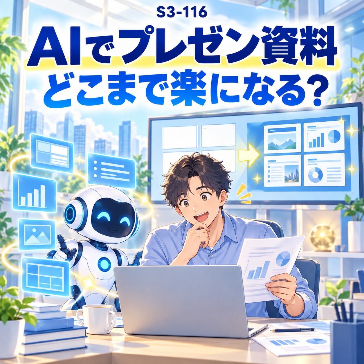 AIでプレゼン資料を作ると、どこまで楽になる？【S3-116】