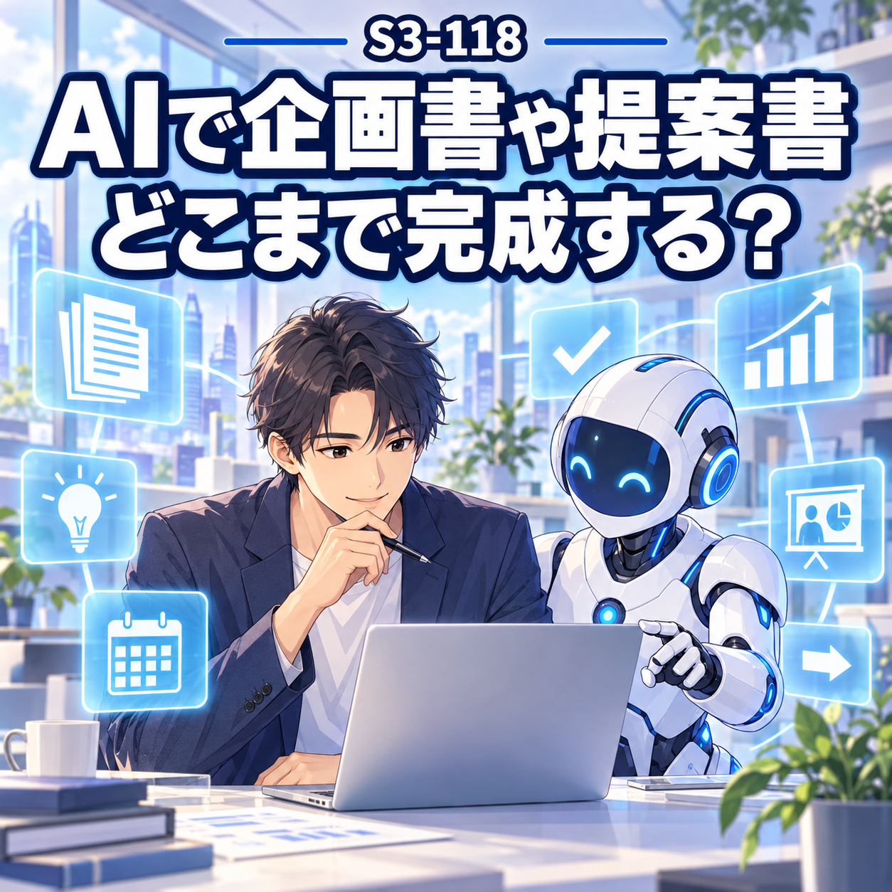 AIで企画書や提案書を作ると、どこまで完成する？【S3-118】