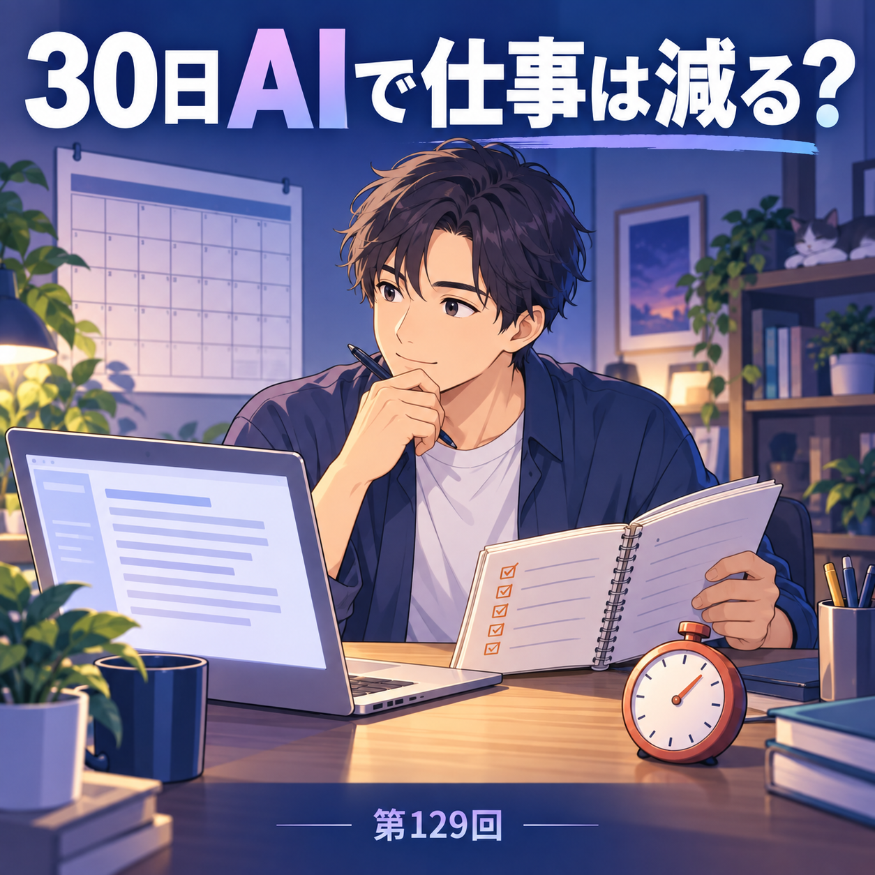 30日AIを使ったら、人間の仕事はどれだけ減らせる？【s3-129】