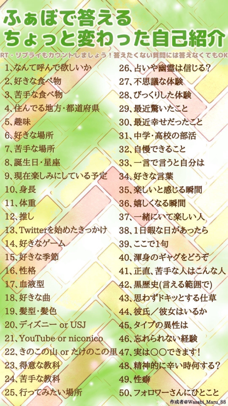 自己紹介その1 #1