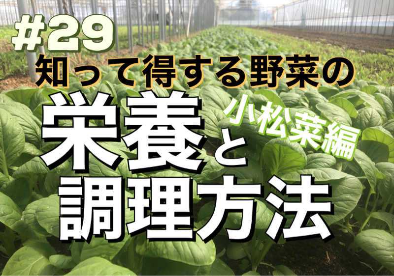 #29「知って得する野菜の栄養と調理方法」-小松菜編- from Radiotalk episode artwork