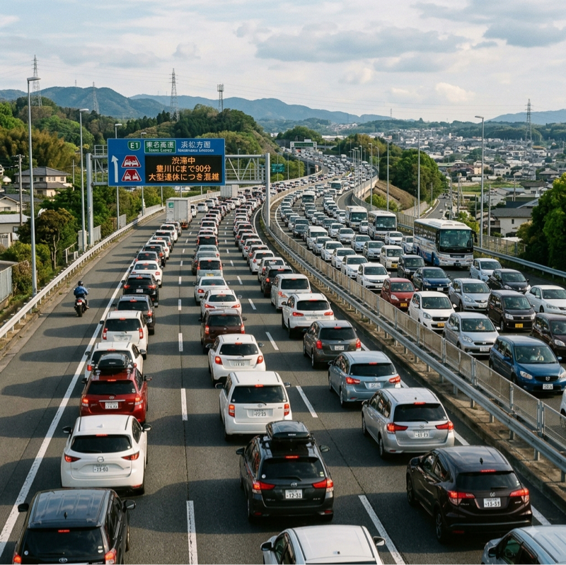 #2501 大型連休の渋滞が緩くなってる？