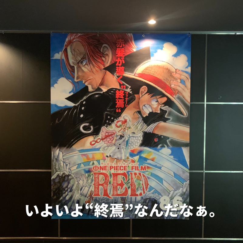 513.8/13 映画「ONE PIECE FILM RED」観てきたよ