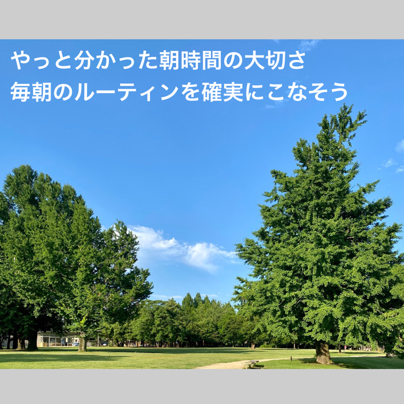 #554 早朝ウォーキングで、朝活の良さを実感中。