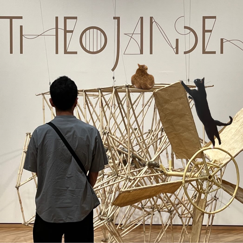 #1459 テオ・ヤンセン展、ガラス美術館、雨晴