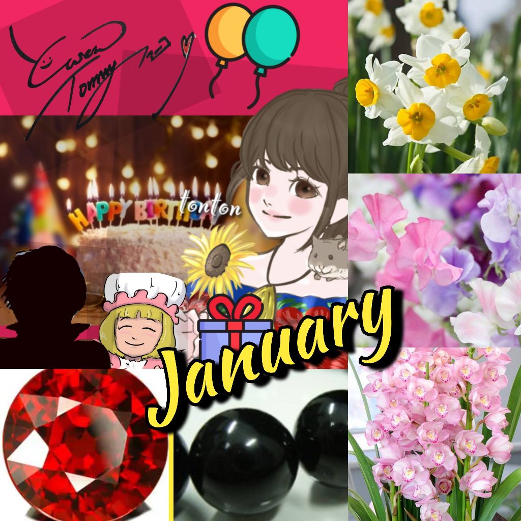 #513🎂1月生まれのあなたへ。心をこめて✨お誕生日おめでとぅん❣️