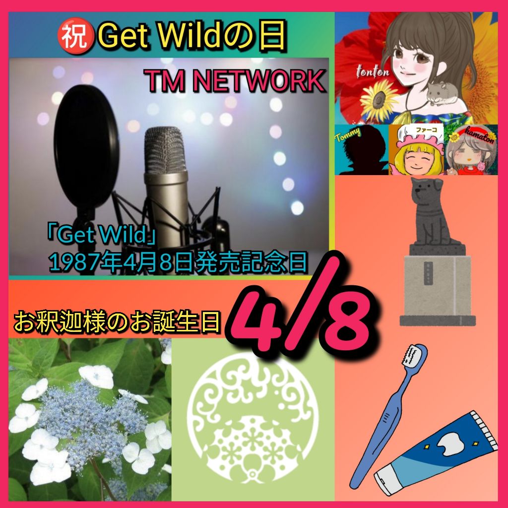 #1170 ㊗️TMN【Get Wildの日】認定おめでとう＆発売記念日❣️ハチ公＆お釈迦様✨