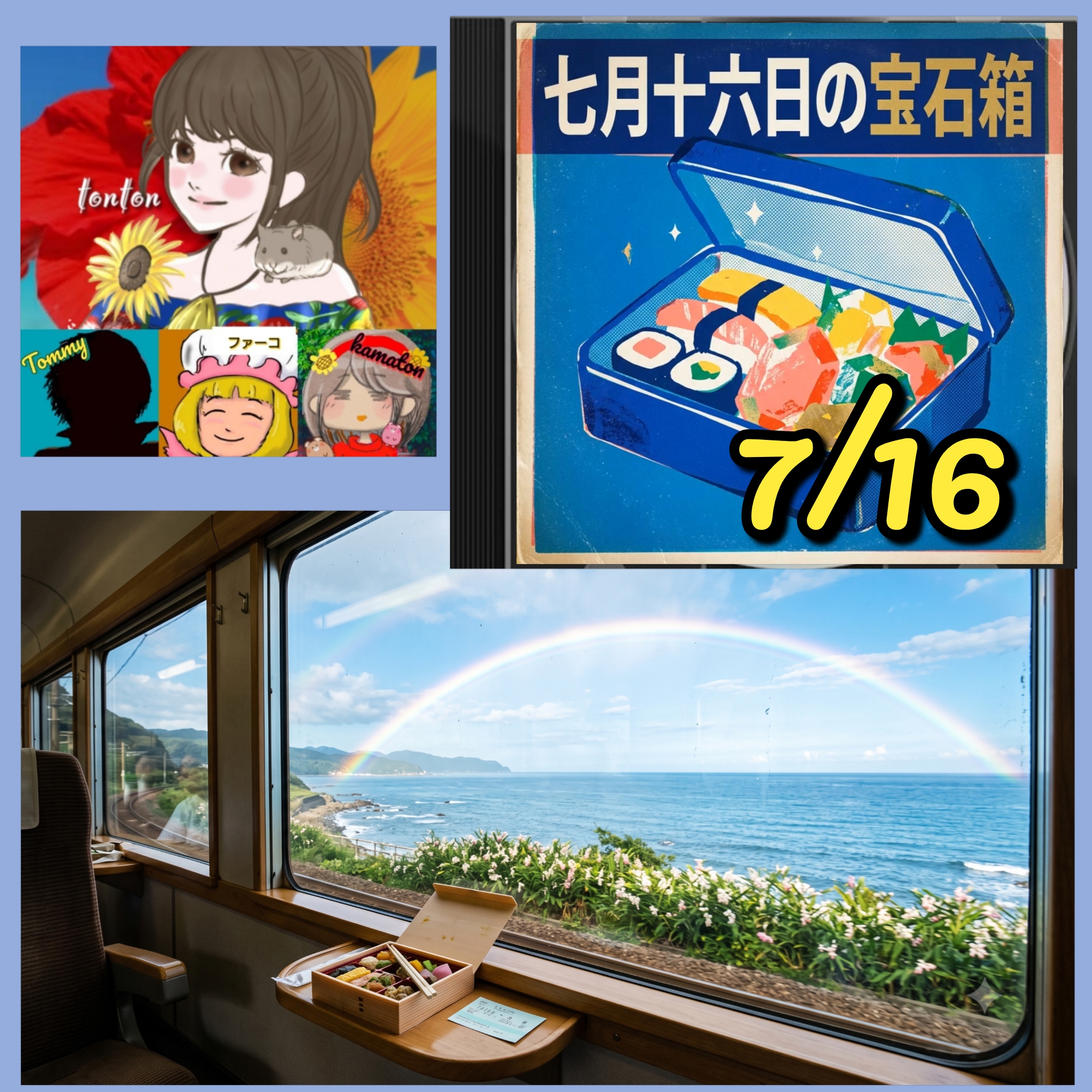 1885 🟨📀🌈『7月16日の宝石箱』／HappyTimeにありがとぅん