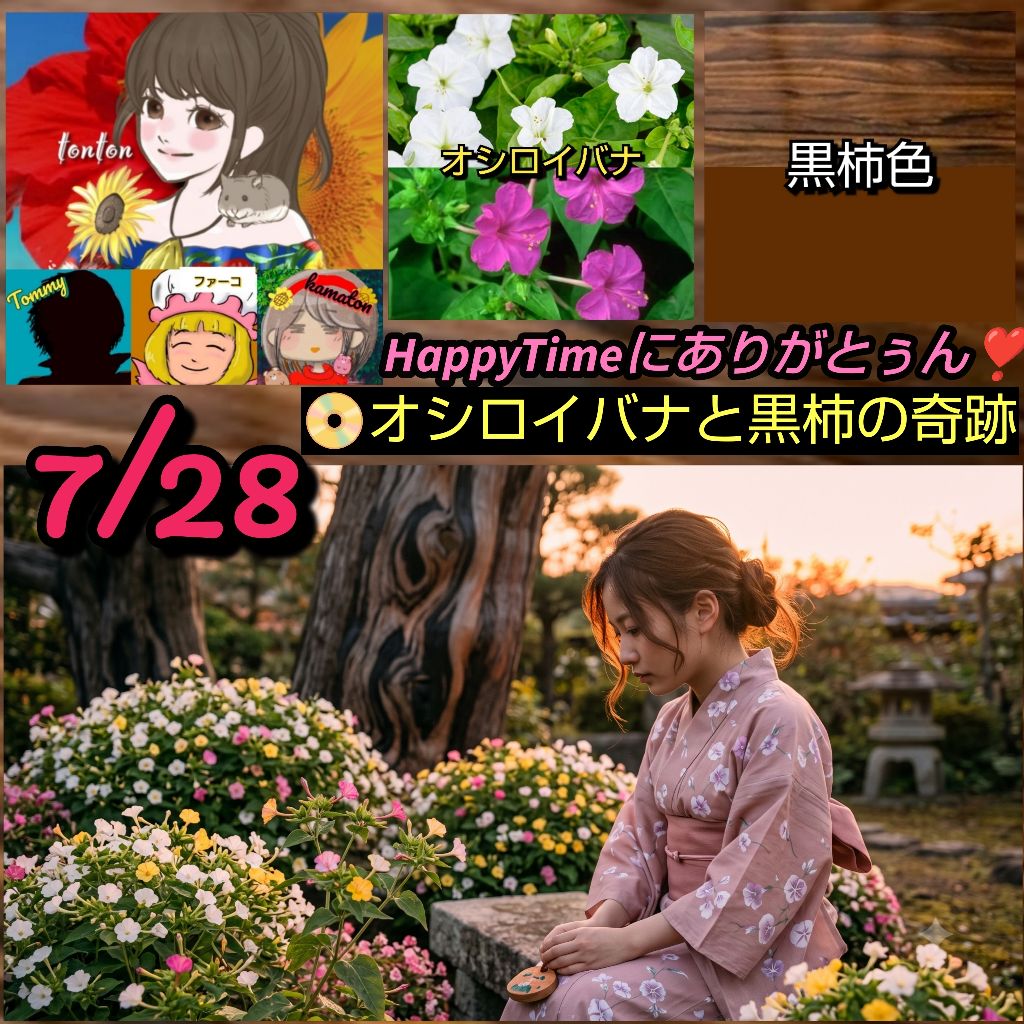 1900 📀今日の記念日ソング『オシロイバナと黒柿の奇跡』／1人4役ラジオ