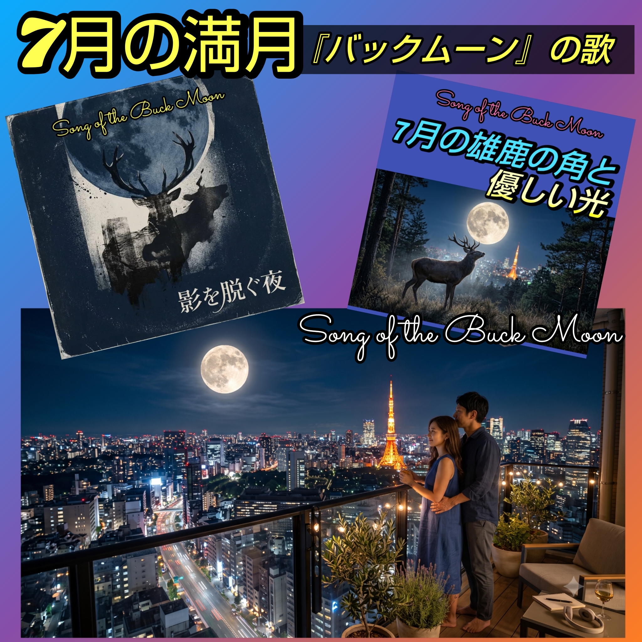 1902 📀7月の満月『バックムーン』の歌／AIソング