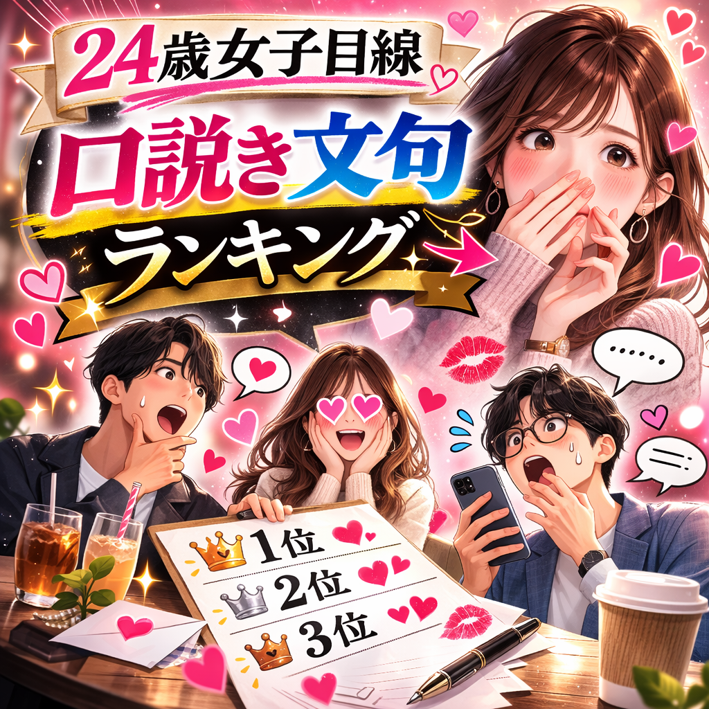 【24歳女子限定配信】口説き文句ランキング