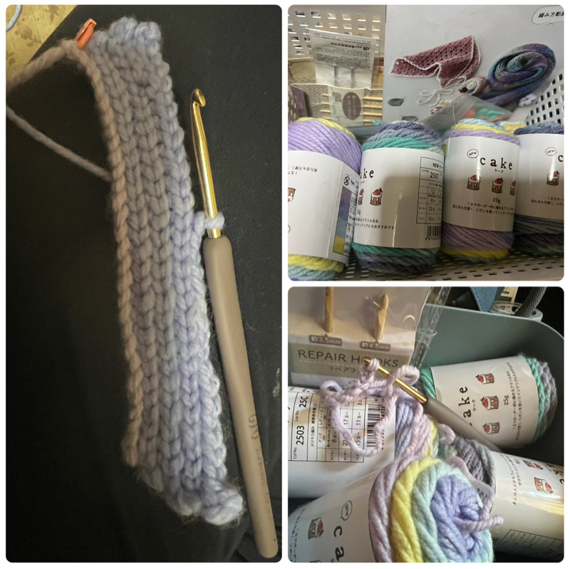 リハビリ開始!　かぎ針編み
