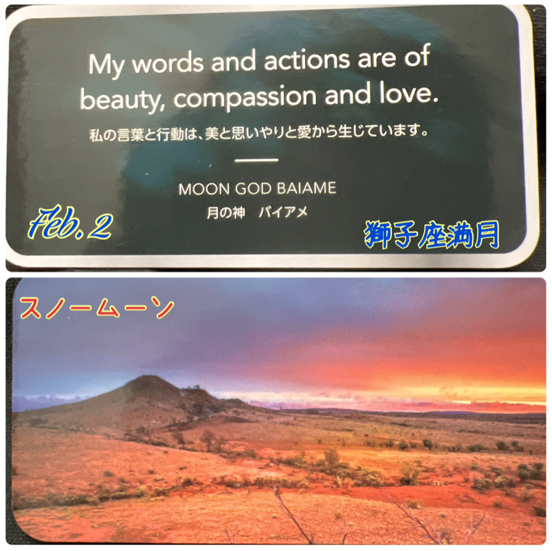 本日　獅子座満月　スノームーン