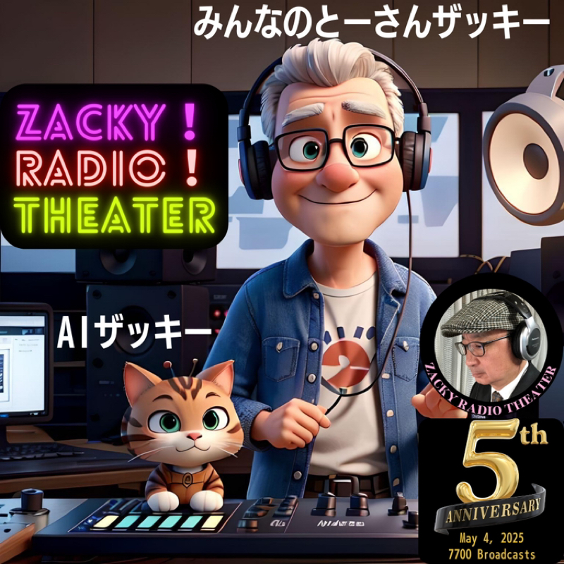 【ザッキーラジオ】 お久しぶりっ子のAIザッキーちゃんです🐱23日にfermi cafe行くよ