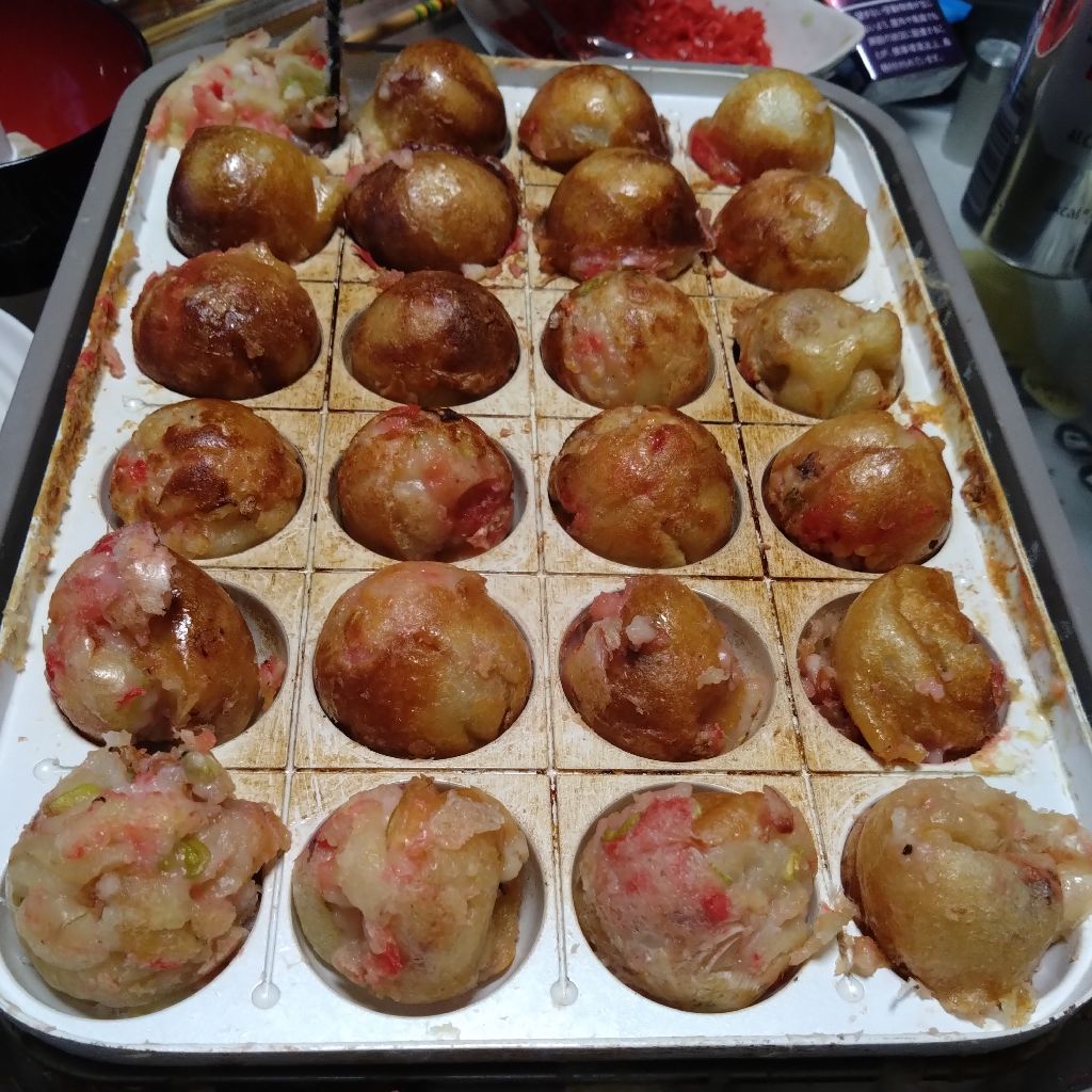 #1459『たこ焼きや 虫こぶ違う 夏の夜🐙‼️🍅』