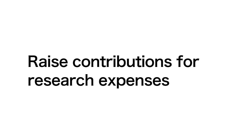 Raise contributions for research expenses from Radiotalk episode artwork