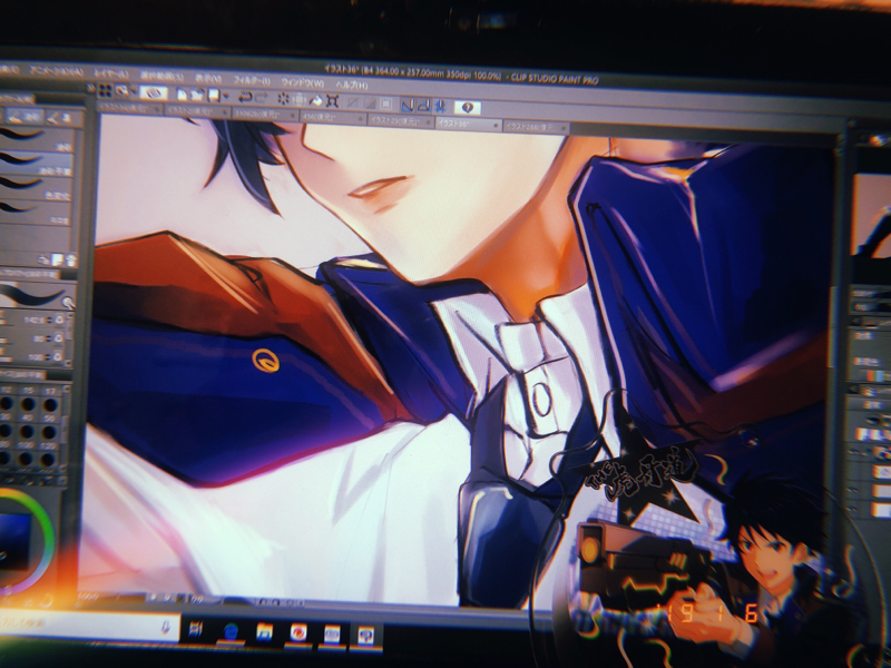 原稿をしています