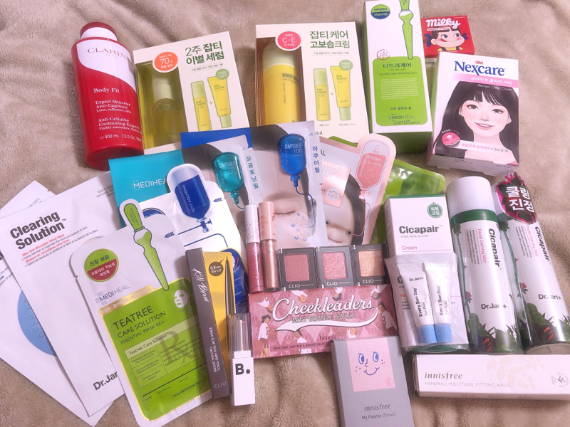 韓国で買ったものを並べる🇰🇷💄