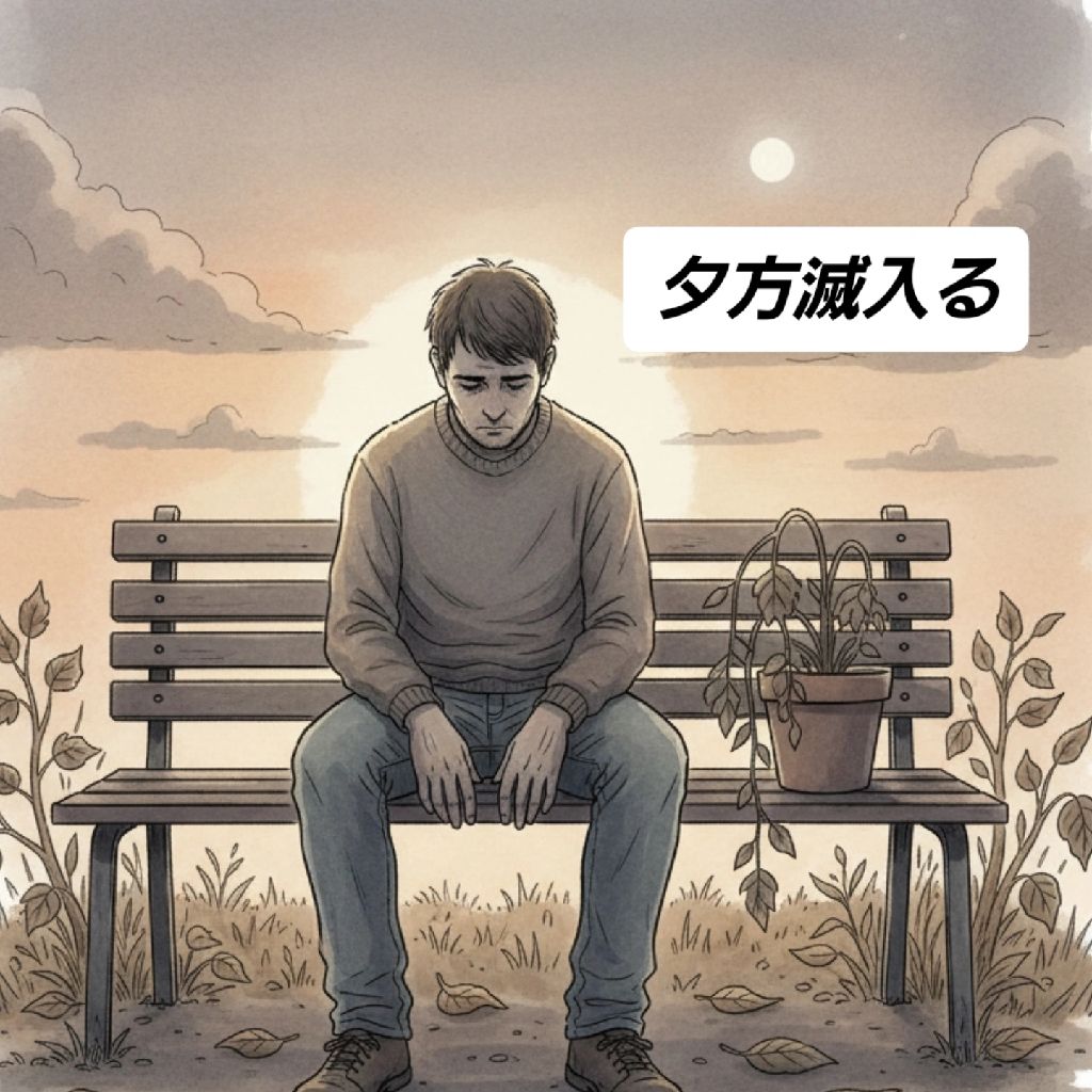 夕方、滅入る