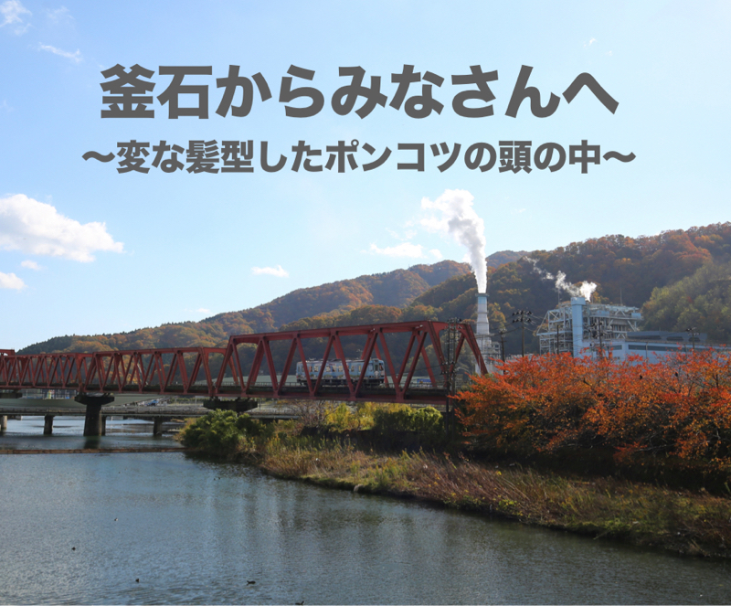 釜石からみなさんへ〜変な髪型をしたポンコツの頭の中〜