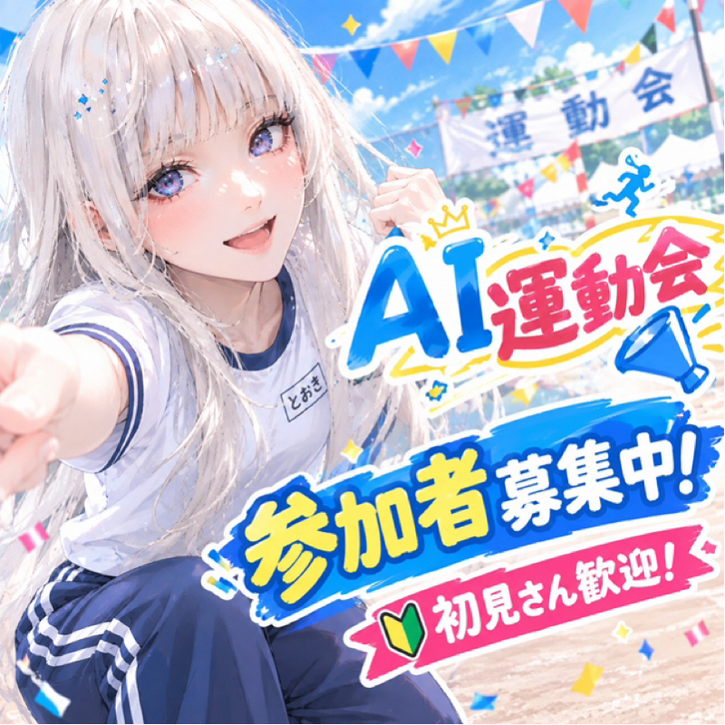 AI運動会参加者紹介2回目！キウエさん、くりーぽさん