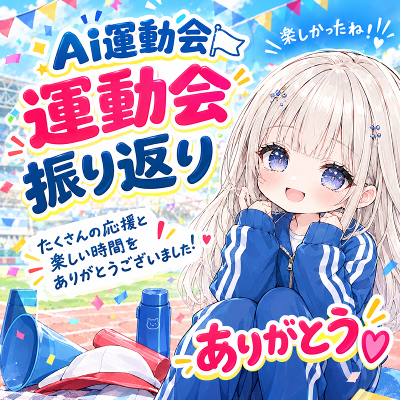 ⚪️🏃運動会感想🏃‍♀️🔴