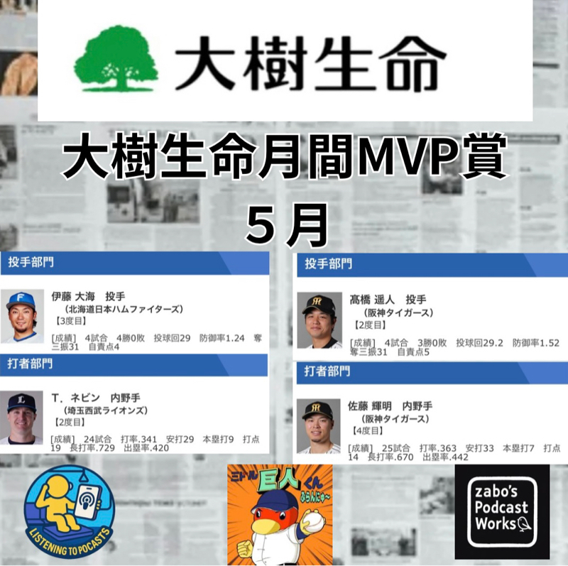 2025.06.13 【大樹生命月間MVP賞 ５月度】