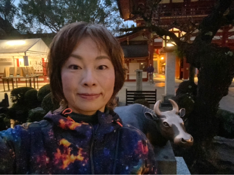 #1748 夜明け前の太宰府天満宮、ワークマンの宇宙服で参拝