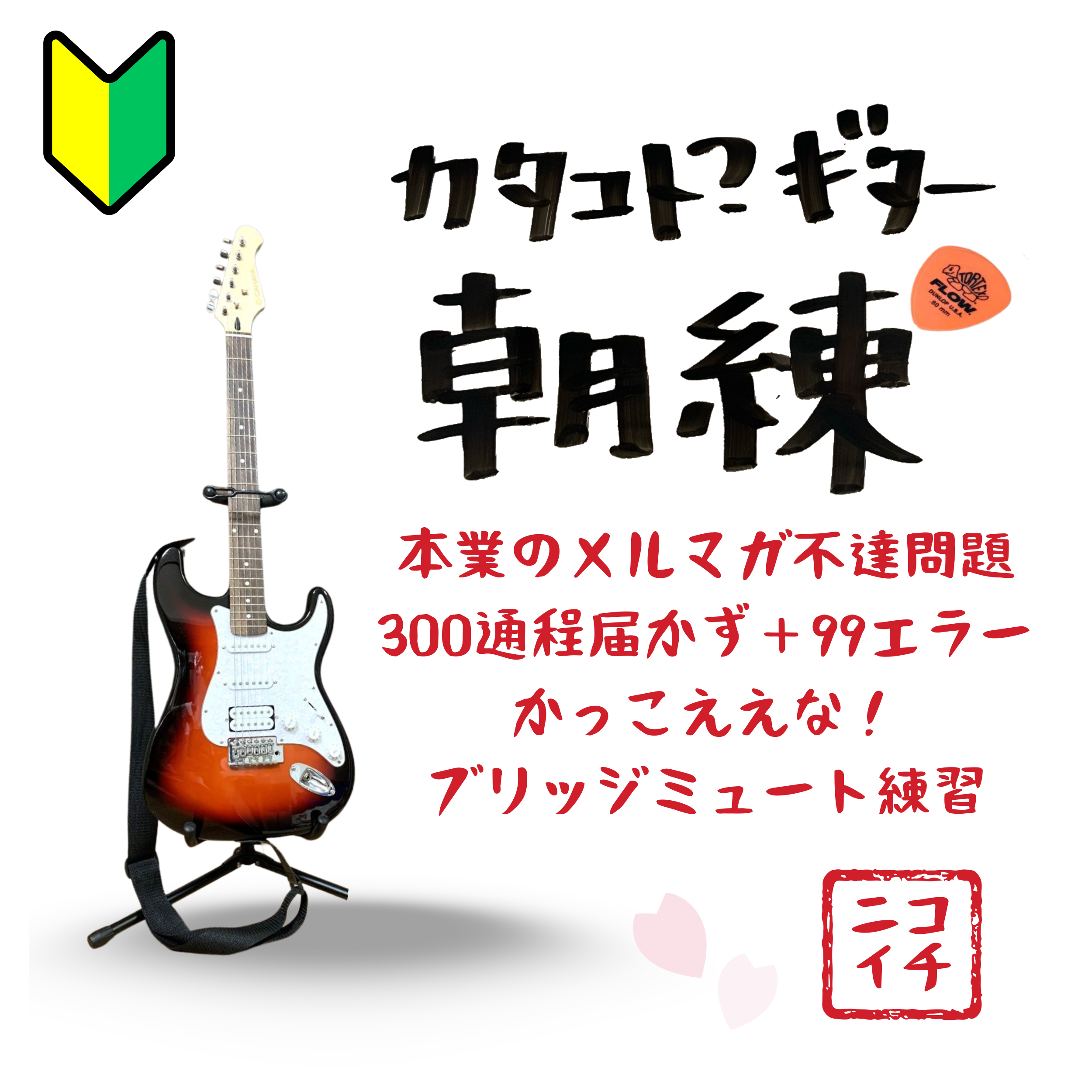 （お詫び）メルマガ登録が！300人届いていないとは！＋99人エラー：自主練前のお知らせ